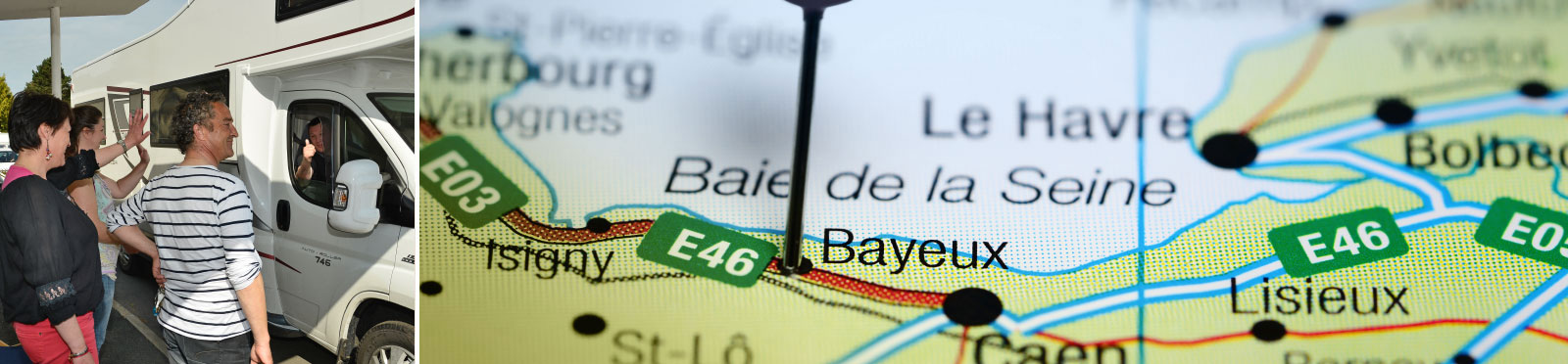 Accs au camping de Bayeux